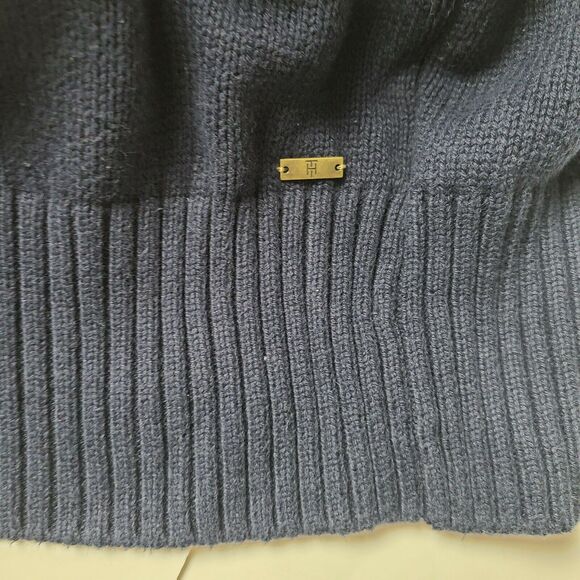 Tommy Hilfiger Women’s Blue Tight Knit Sweater Dress Size Small - Picture 7 of 7